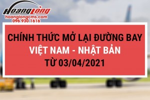 Vietnam Airlines mở lại đường bay thường lệ Việt Nam – Nhật Bản từ 03/04/2021